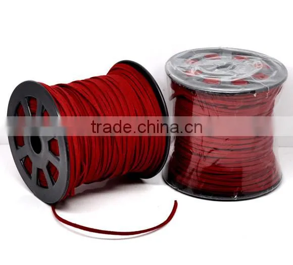 High Quality Findings Red Velvet Threads And Cord for Necklace Making photo-3