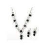 Rhinestone Bridal Inexpensive Jewelry Necklace Necklace and Earring Set for Women