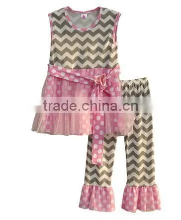 Summer Little Girls 2 Pieces Kids Children's Clothing Outfits photo-4