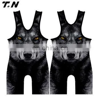 High Quality Sublimation Wrestling Wear Custom photo-3