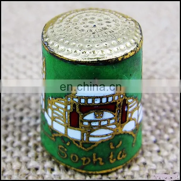Chinese Vintage Cloisonne Enamel Egypt Sphinx Thimble CTGY040 photo-4