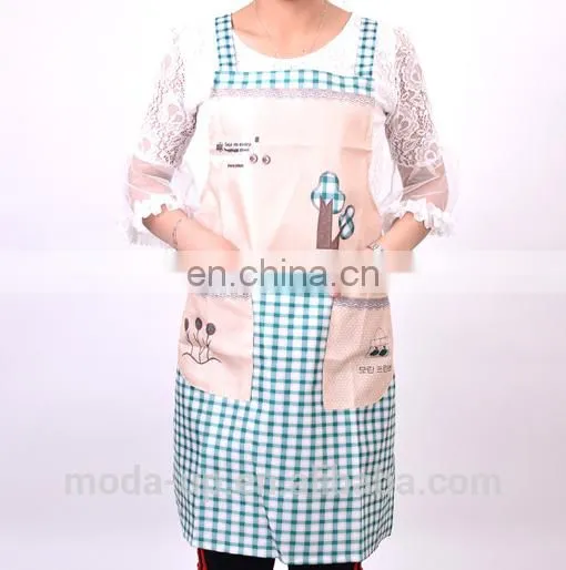 Printed Apron With Plaid for Adult photo-4