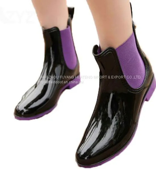 Hi-Q Popular Style Women Shoes,New Fashion Lady Rain Shoes,Recreation Rain Shoes,Elastic Ladies Rain Shoe