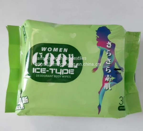 Customized Portable ice lady fragrance Alcohol-free deodorant body wipes