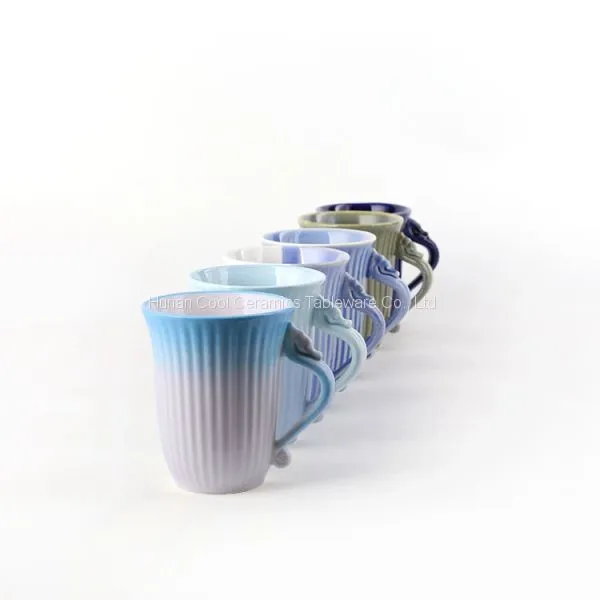 New Design Wholesale Bulk Color 10oz Ceramic Coffee Mug Promotional Customized Ceramic Mug
