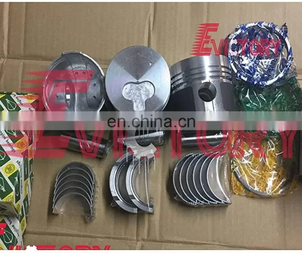 for Mitsubishi K3M Engine Bearing Head Gasket Piston and Piston Ring Set photo-2
