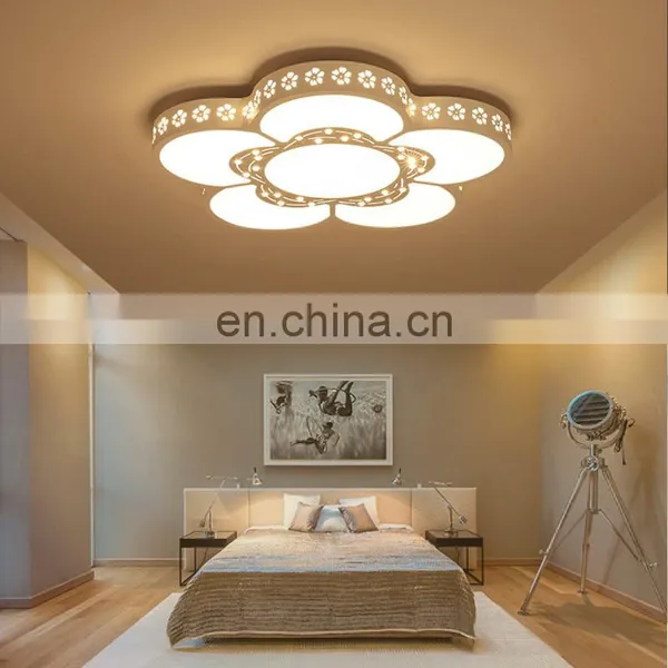 Modern Simple Atmosphere LED Living Room Ceiling Lamp Creative Iron Acrylic Bedroom Study Lighting photo-3