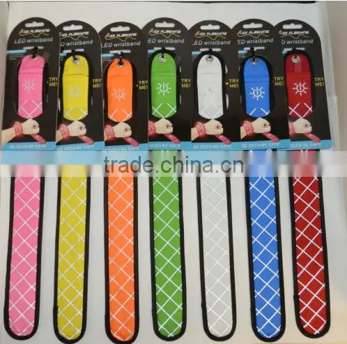 LED Wristbands - Light up Wrist/slap Band - 7 Colours Available