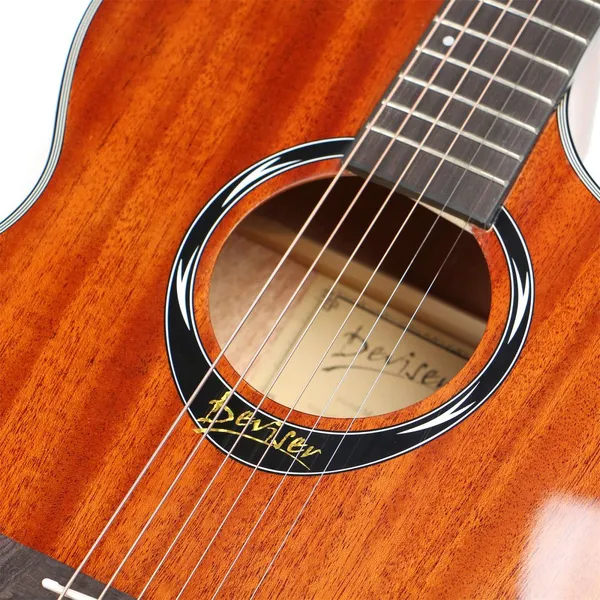 Deviser L-625-N Acoustic Guitar Cheap Price for Sale 40 Inch OEM Cutaway Mahogany Guitar Made in China photo-3