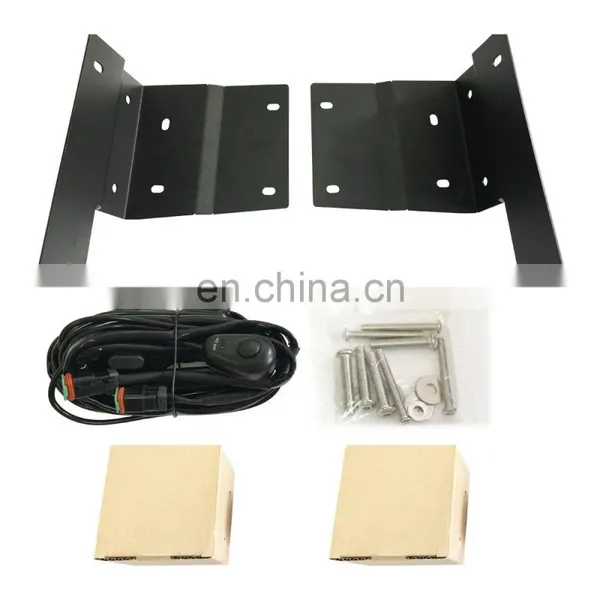 Mini Led Driving Lights Mounting Bracket Kit for Jeep JL 2018-2020 photo-5
