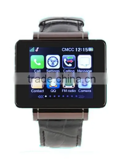 WiFi Leather Strap Smart Watch i9 With Compass,MP34,camera