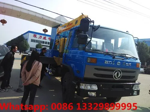 Good Price Factory Sale Dongfeng 145 4*2 LHD 5T Cargo Truck With Crane for Sale photo-5