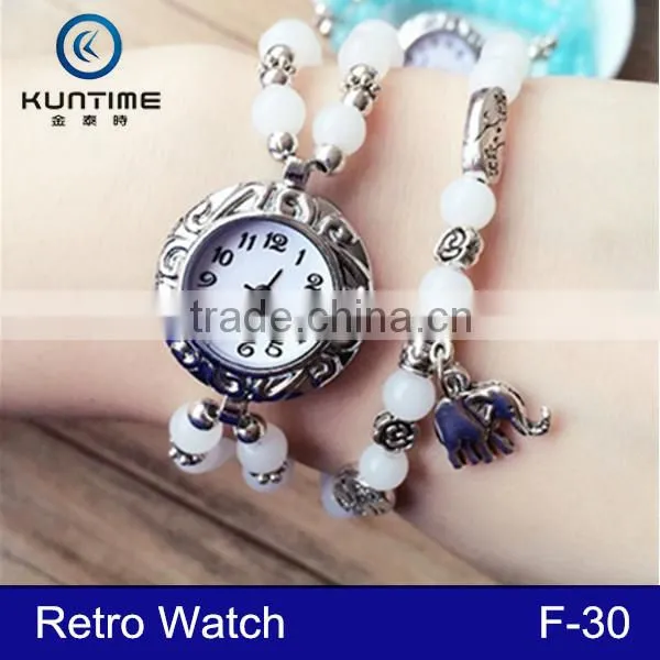 Wholesale Vintage Ladies Watch Pendant Retro Colorful Relojes for Women photo-5