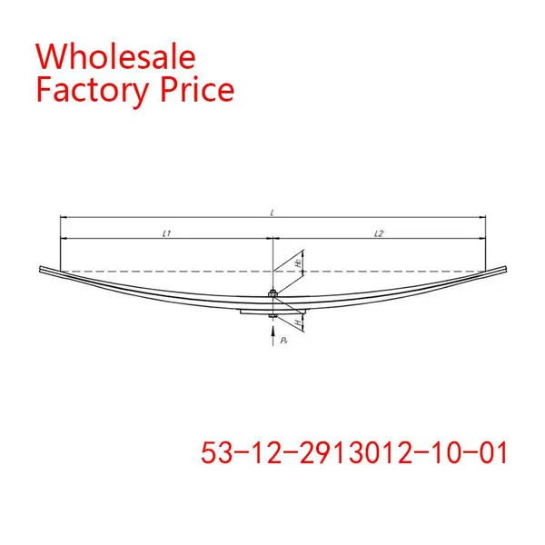 53-12-2913012-10-01 GAZ Black Rear Leaf Spring Wholesale For GAZ photo-2