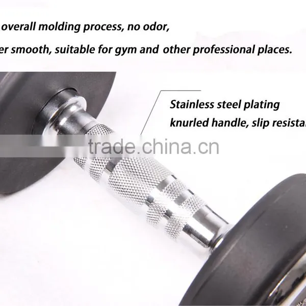 Custom Logo 50 Kgs pu Coated Dumbbell Set photo-2