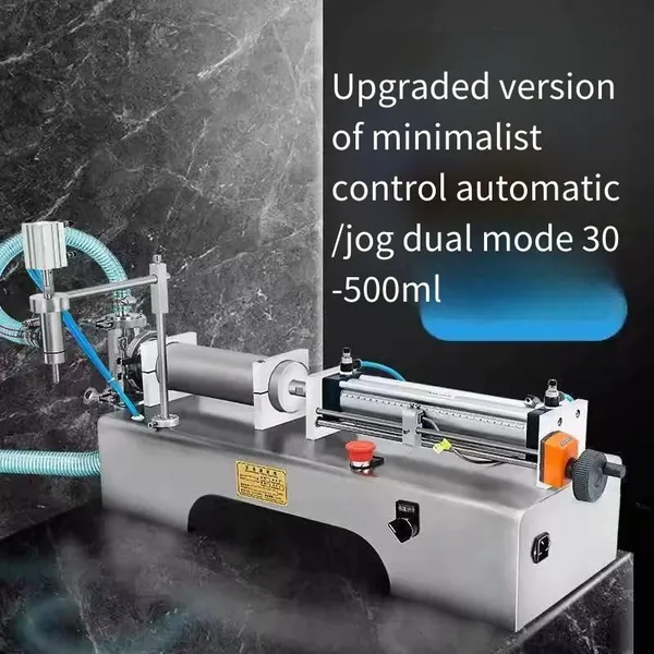 Small Horizontal Self-priming Liquid Filling Machine, Olive Oil Filling and Dispensing Machine, Glass Water Quantitative Filling Equipment