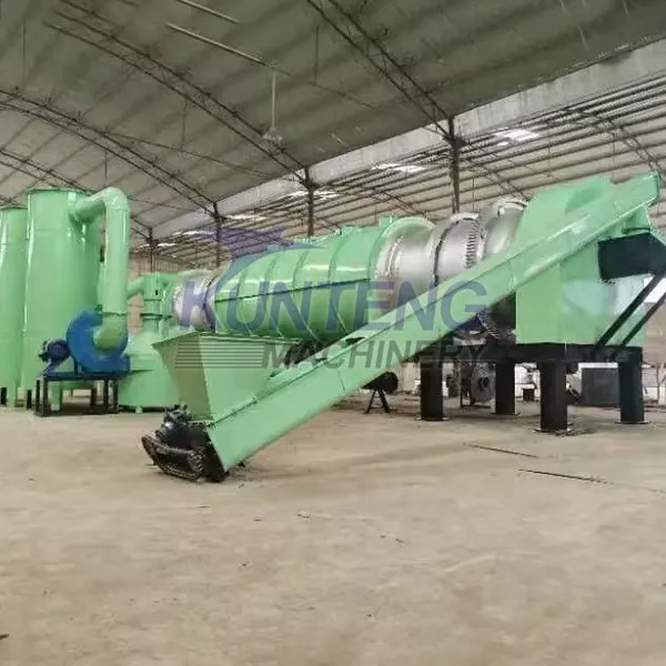 Agricultural Waste Straw Continuous Carbonization Furnace Coal Pyrolysis Machine EPC photo-5