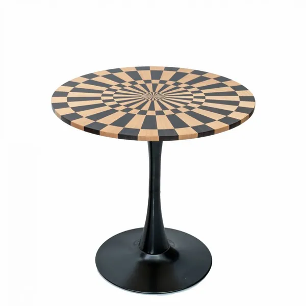 Time Wheel Marquetry Round Table photo-5