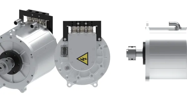 80kw 540V 1200rpm 636nm IP68 Electric Truck Traction Motor