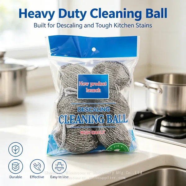 Large Oval Stainless Steel Cleaning Ball With Hanging Strap For Washing Wok Pot Sink Bulk Factory Supply