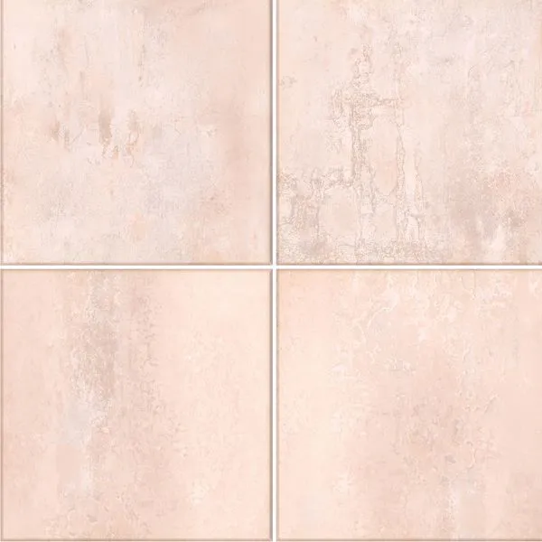 Light Pink 198x198mm Porcelain Wall Tile for Café & Beauty Studio Interiors | Matte Pressed Edge, 10 Face Variations