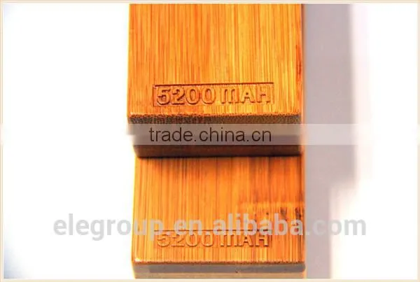OEM Bamboo Case Samsung Huawei Xiaomi Smart Mobile Portable Power Bank 2600mah~5200mah photo-2
