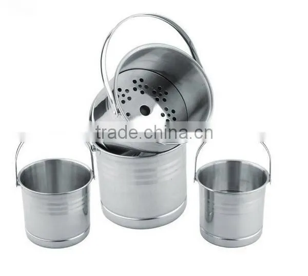 1.6L Stainless Steel Ice Bucket With Tong Champagne Bucket photo-3