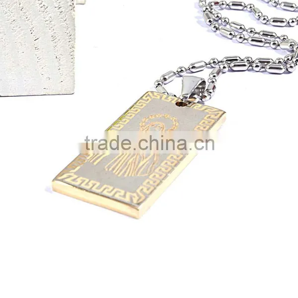 Factory Wholesale Charm Stainless Steel Pendant Jesus Tag Pendant photo-4