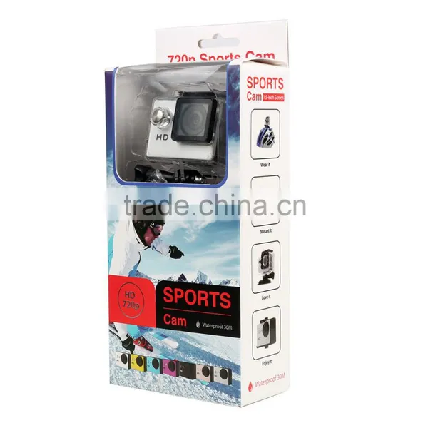 A7 Promotion Hottest Action Camera Cam 2 Inch LCD Action Cam Waterproof 720p Sports Camera photo-6