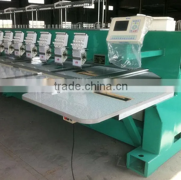 Multi-heads Flat Computerized Embroidery Machine With Cutter