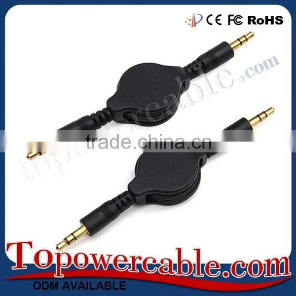 Portable Retractable 3.5Mm Male To Male Audio Cable Aux Cable In Car photo-4