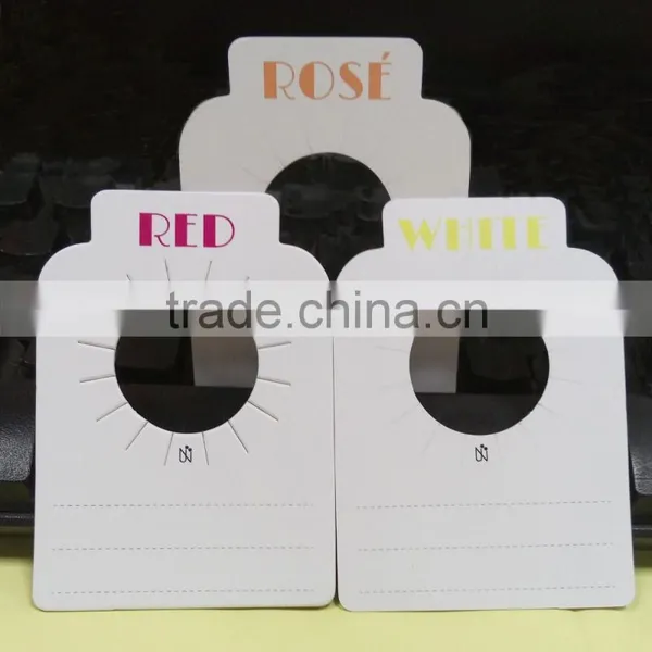 Factory Custom Printed Hang Tag Wine Bottle Neck Tag photo-3