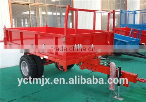 New Design Agri Trailer Single Axle Trailer With Double Wheels One Side 3ton photo-2
