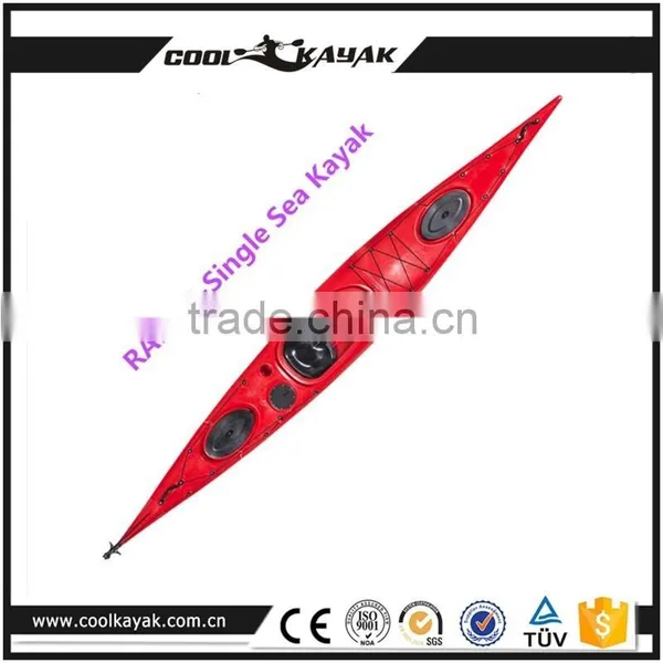 RAPIER-Single Barato Sea Kayak for Exploration From Ningbo Cool Kayak Supplier Sit-on Top Plastic Kayak With Rudder System Quality Choice photo-2