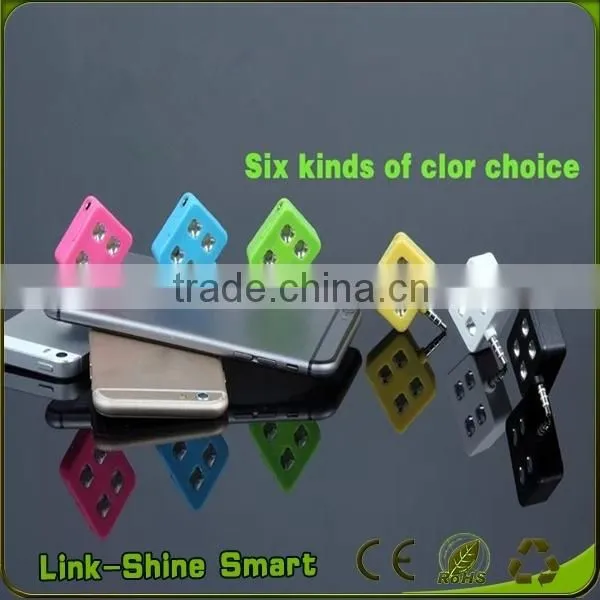 Portable Mini 4 LED External Flash Fill Light Selfie Lamp For IPhone 6 photo-5