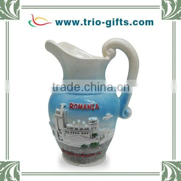Ceramic Houseware Milk Jar Romania Style