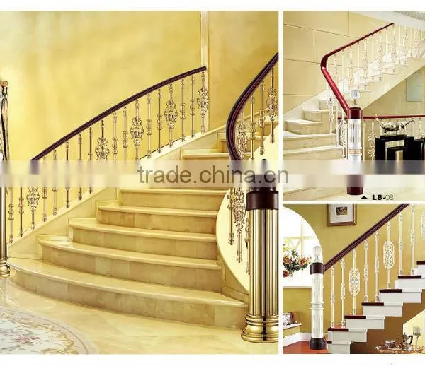 The Stair Rail Accessories With Aluminum Iron Balcony Railings Design for Stairs Outside photo-2