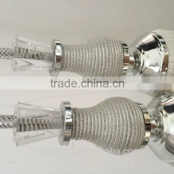 Curtain Accessories Wholesale Tassels Polyester Material Curtain Tiebacks With Crystal Bead photo-2