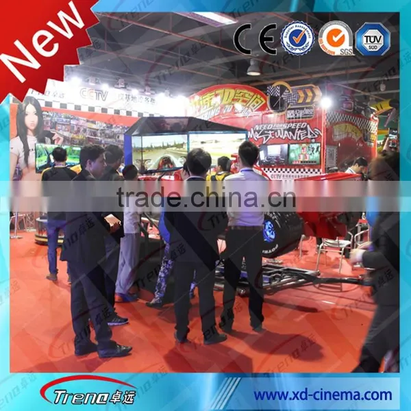 2015 Cheap Price Dynamic 3D 4D 5D 7d 9D 12D Car Driving Simulator With 3 Screens photo-6