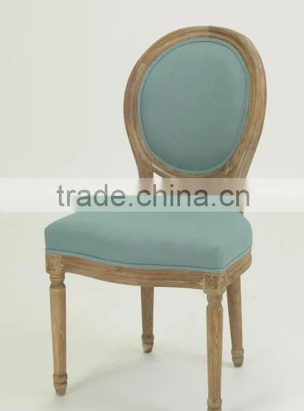 Home Furniture Solid Oak Handle Carved Classic Round Back Wooden Side Chair (CH-211-1-OAK) photo-6