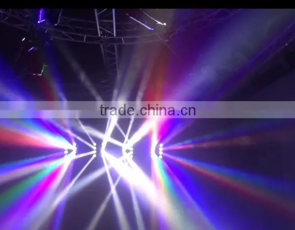 2016 Hot Selling Full Color 8x10w 80w RGBW 4IN1 Disco Stage Light Led Spider Beam Moving Head Light With Base photo-4