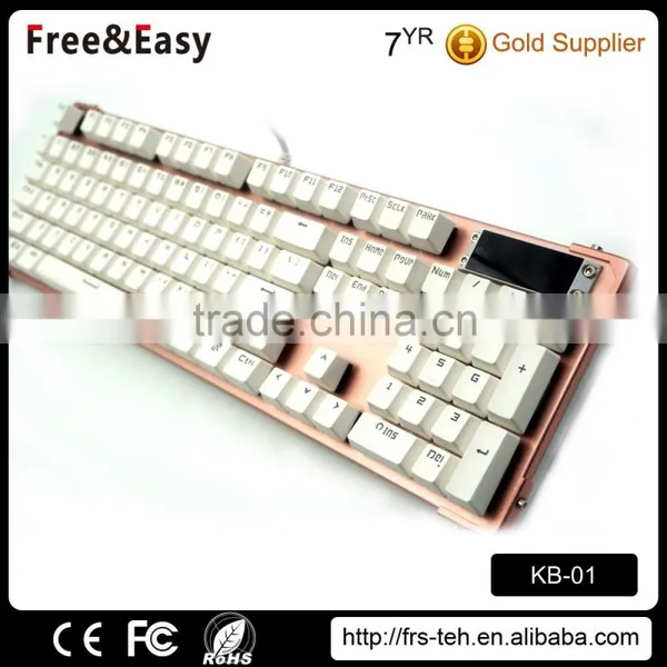 Amazing Cyan Switch Mechanical LED Backlight Gaming Wired Keyboard for LOL DOTA2 OVERWATCH Supplier's Choice photo-6