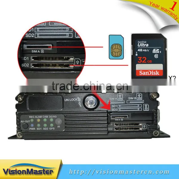 4 Channel Car Mobile Dvr 4g/3g Andriod Apple Support photo-6