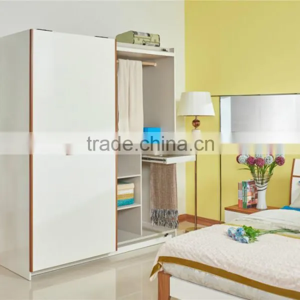 Modern High Glossy Functional Sliding Door Wardrobe photo-4