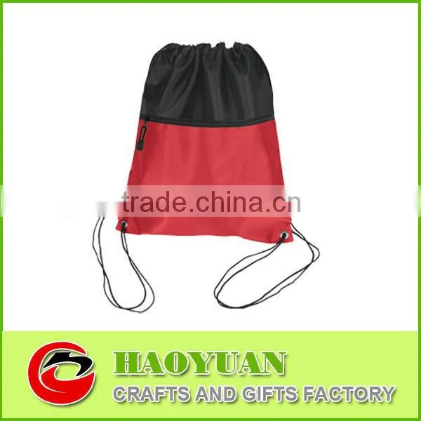 nylon drawstring sport bag made in china