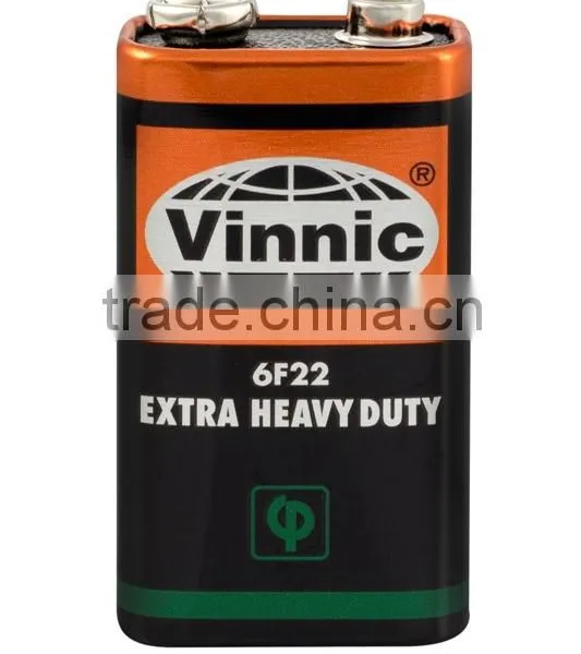 6f22 9v Battery Extra 0% Lead Zinc Chloride Dry Battery