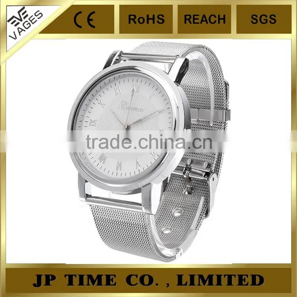 Fashion Unisex Bracelet Stainless Steel Crystal Dial Quartz Geneva Quartz Japan Movt Watch photo-4
