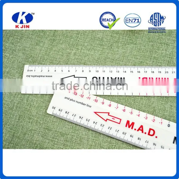 Hot Selling 30cm Double Side Plastic Ruler Style With Nutcracker Ruler for Measuring Waist photo-2