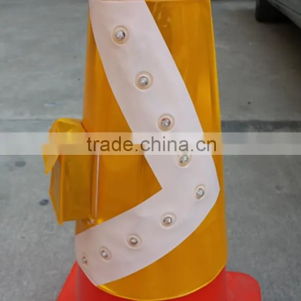 9pcs Arrow Led Lights Pvc Reflective Sleeve for Traffic Cone photo-2