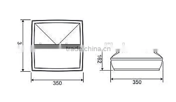 30W Square Aluminum Housing With PC Outdoor Wall Light Fitting photo-3